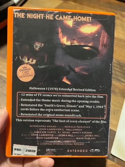 Halloween 1978 Extended Revised Edition DVD - Classic Horror