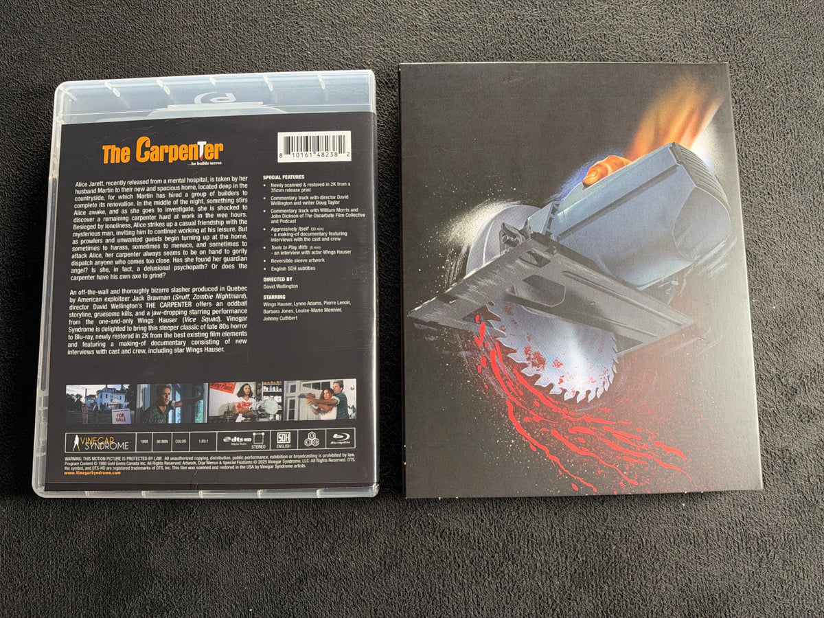The Carpenter (Blu-ray, Vinegar Syndrome, Slipcover, 80's Horror Classic)