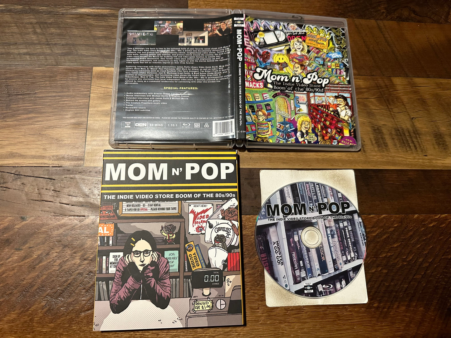 Mom N’ Pop The Indie Video Store Boom Of The 80’s/90’s Blu ray-OPP Slipcover-