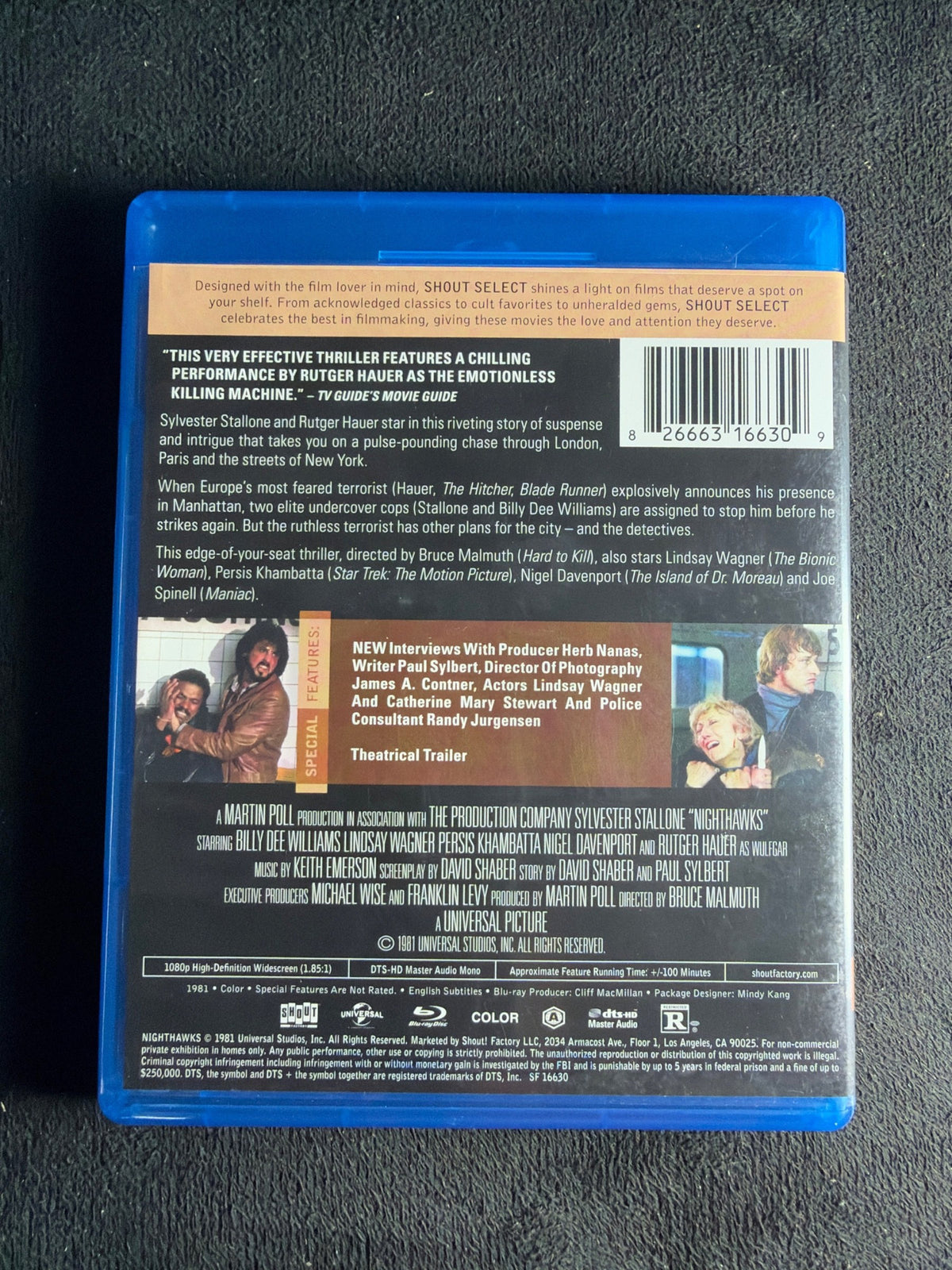 Nighthawks (Blu-ray, Shout! Factory, 80's Classic, Sylvester Stallone)