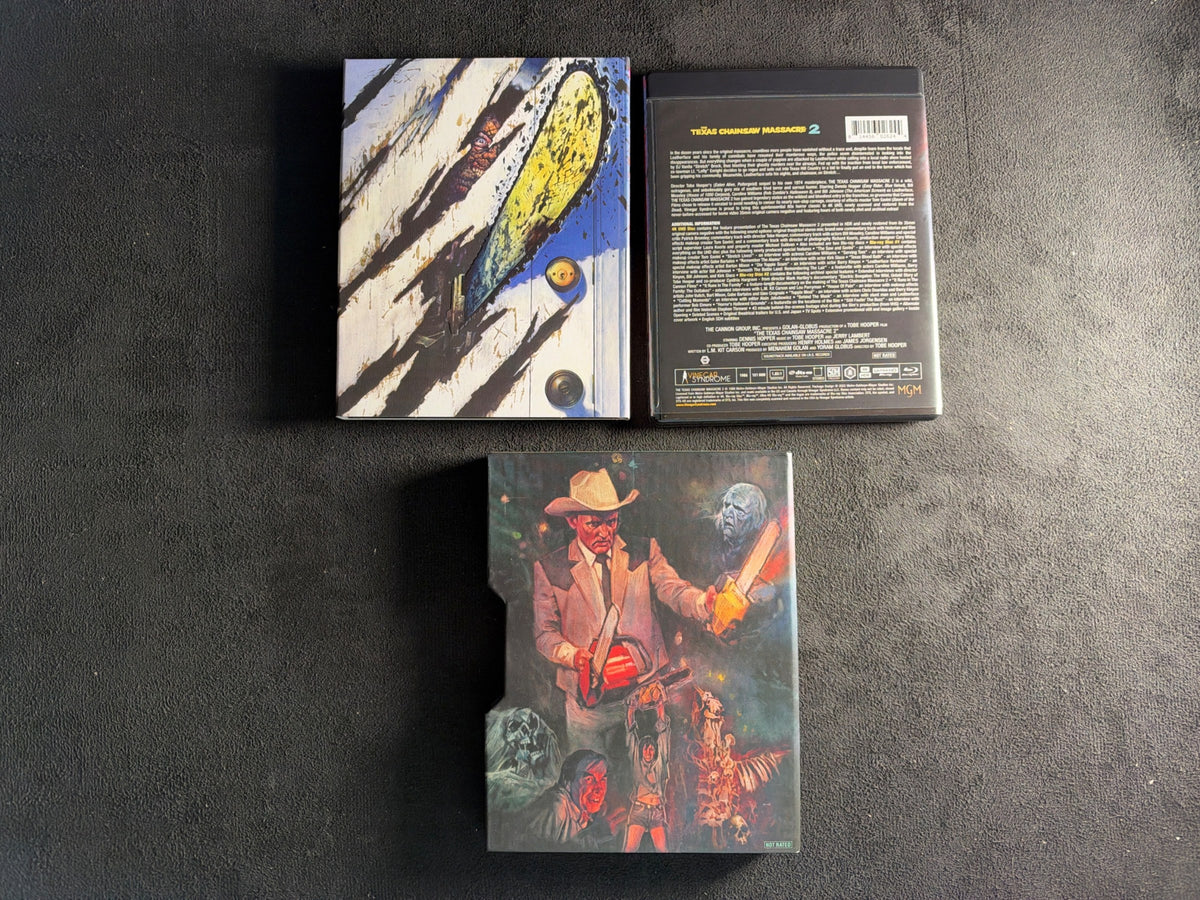 The Texas Chainsaw Massacre 2 (4K Ultra HD, Vinegar Syndrome, Slipcover)