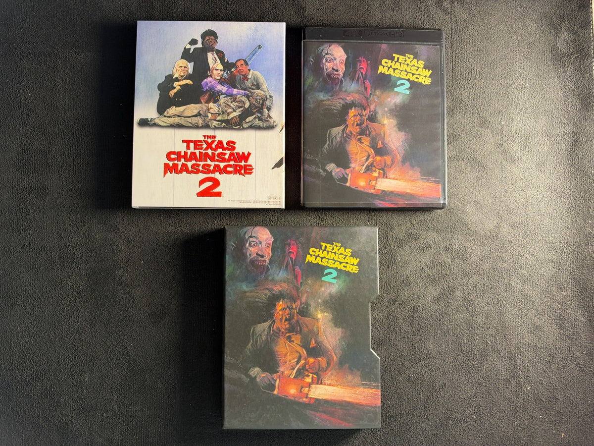 The Texas Chainsaw Massacre 2 (4K Ultra HD, Vinegar Syndrome, Slipcover)