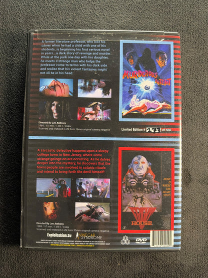Murderous Intent / Fright House (DVD, Vinegar Syndrome, Ultra Rare, OOP)