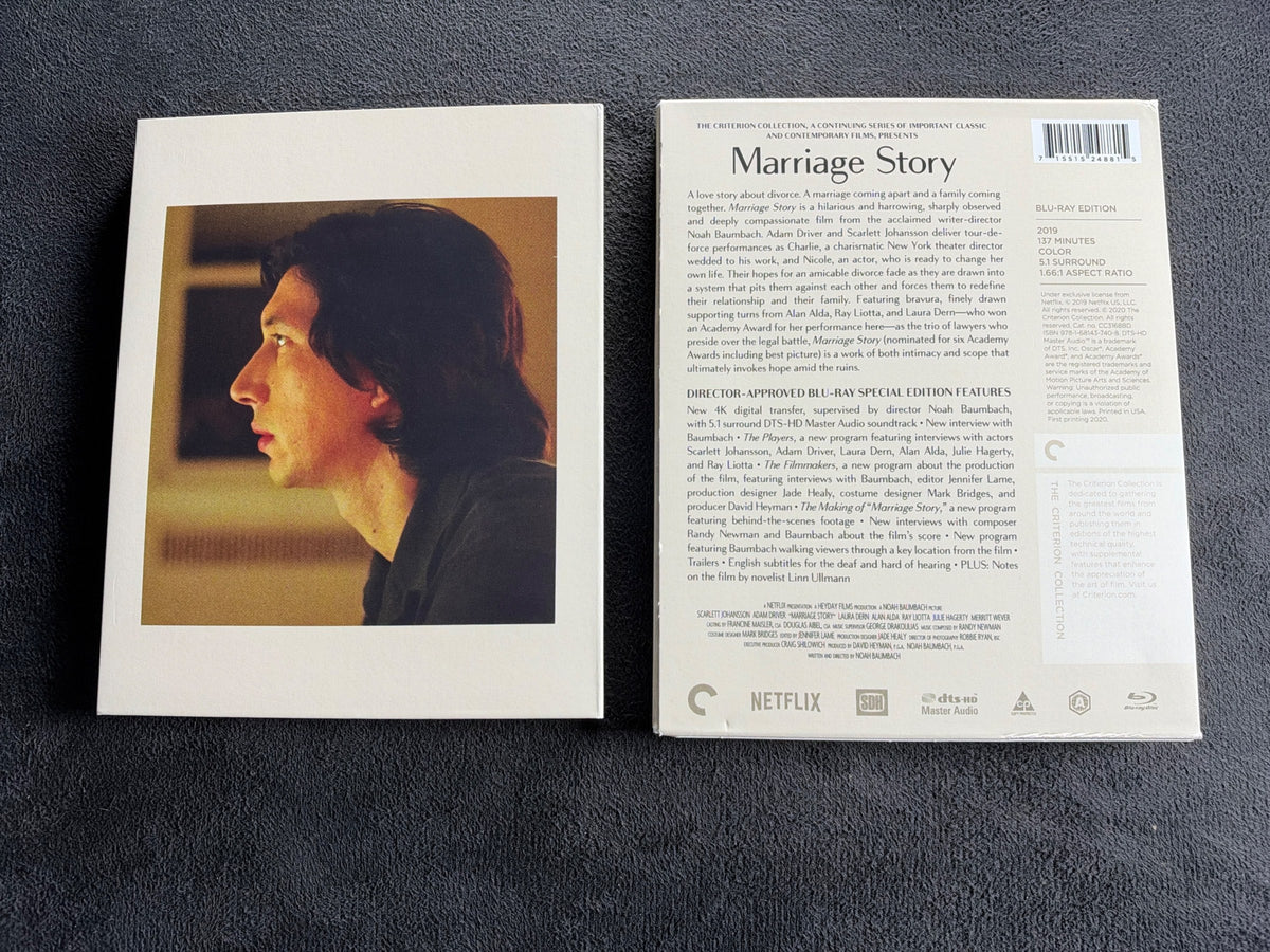 Marriage Story (Blu-ray, Criterion Collection, Slipcover, 2019 Classic)