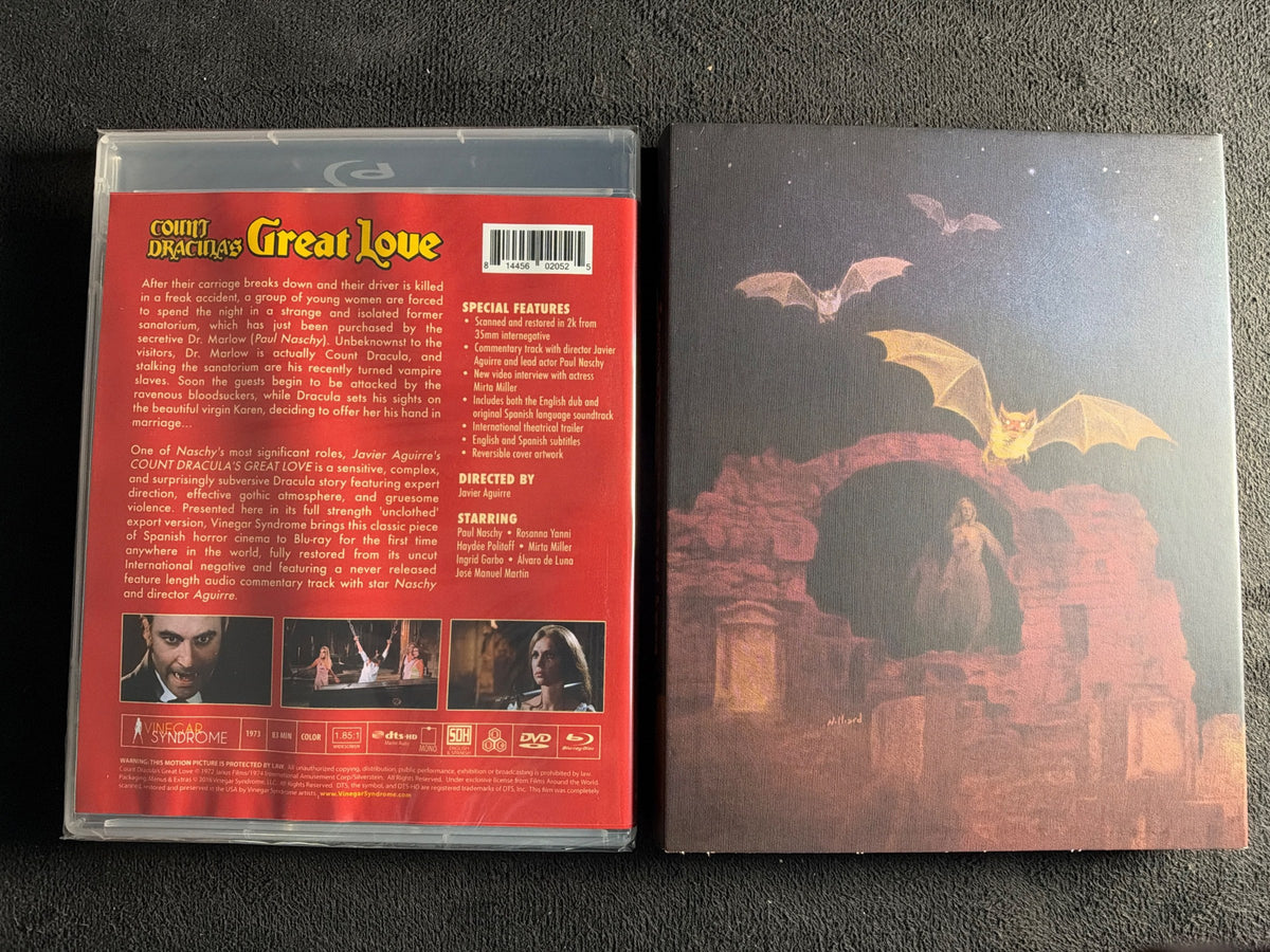 Count Dracula's Great Love (Blu-ray, Vinegar Syndrome, Slipcover, NEW/Sealed)