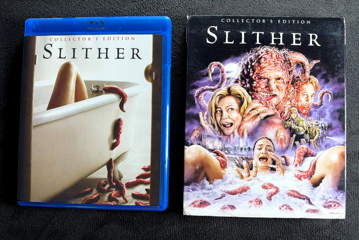 Slither (Blu-ray, Scream Factory, Slipcover, 2006 Classic Horror, Widescreen)