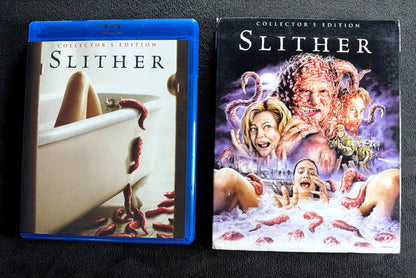 Slither (Blu-ray, Scream Factory, Slipcover, 2006 Classic Horror, Widescreen)