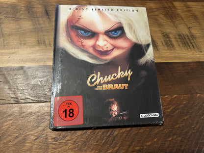 Bride of Chucky Mediabook Blu ray-Studiocanal-2 Disc-Region B-NEW