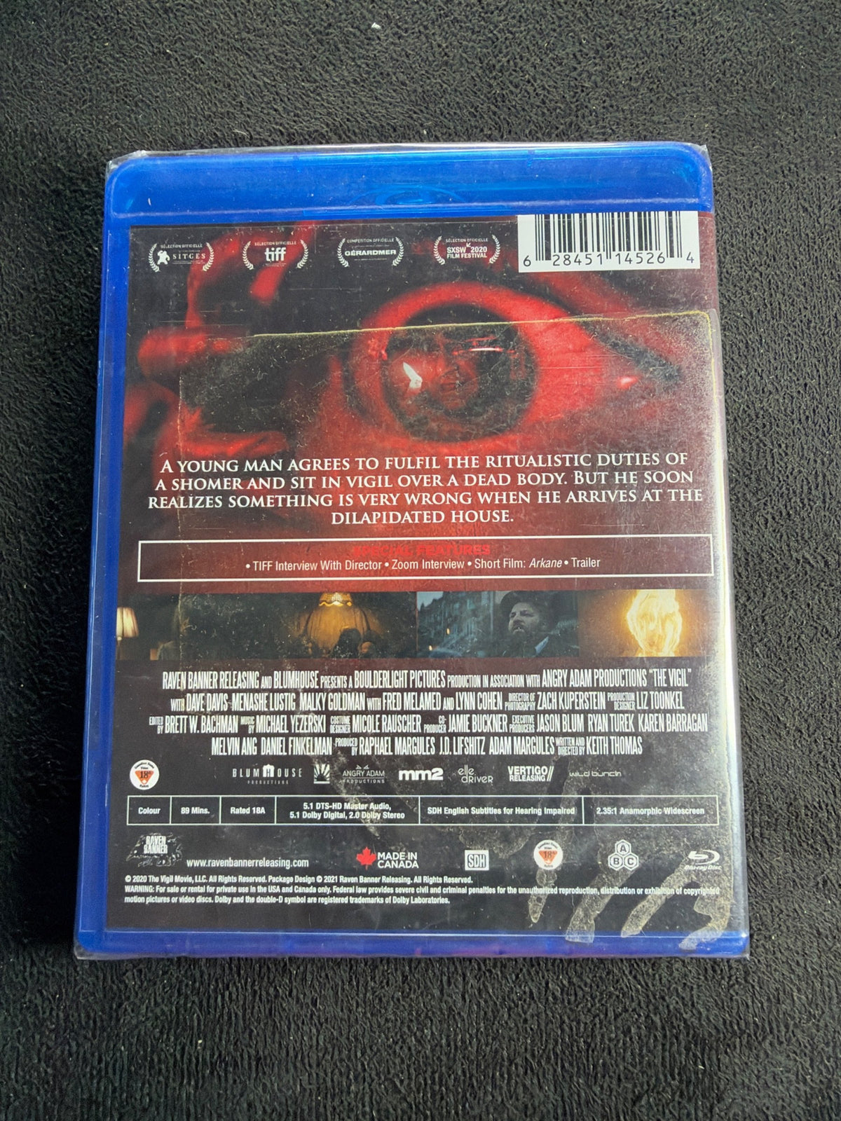 The Vigil (Blu-ray, Horrorpack, 2020 Horror Classic, Widescreen, NEW/Sealed)