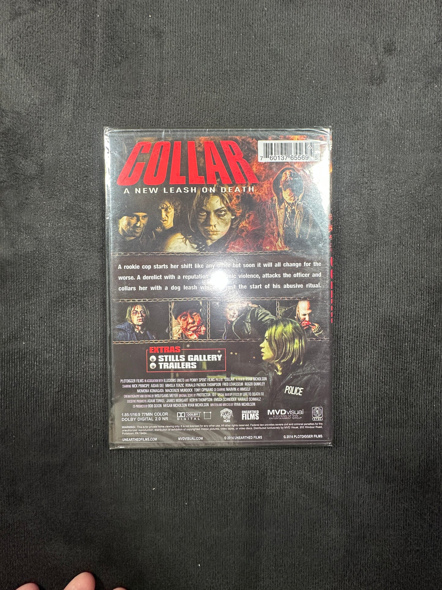Collar (DVD, Unearthed Films, Ryan Nicholson Classic Horror, NEW/Sealed)
