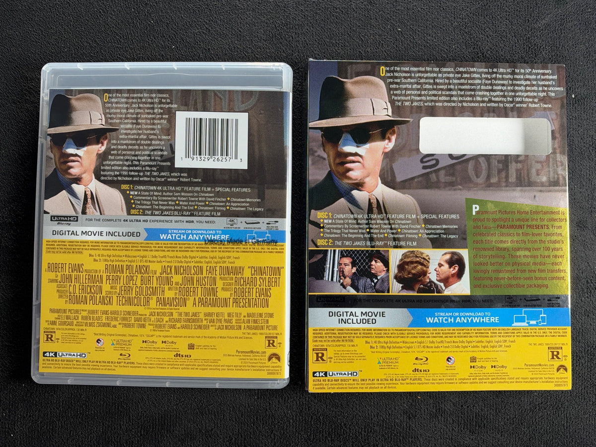 Chinatown (4K Ultra HD, Paramount, Rare Slipcover, 70's Classic)