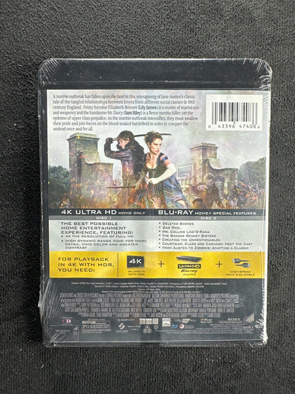 Pride + Prejudice + Zombies (4K UHD, Sony Pictures, NEW/Sealed)
