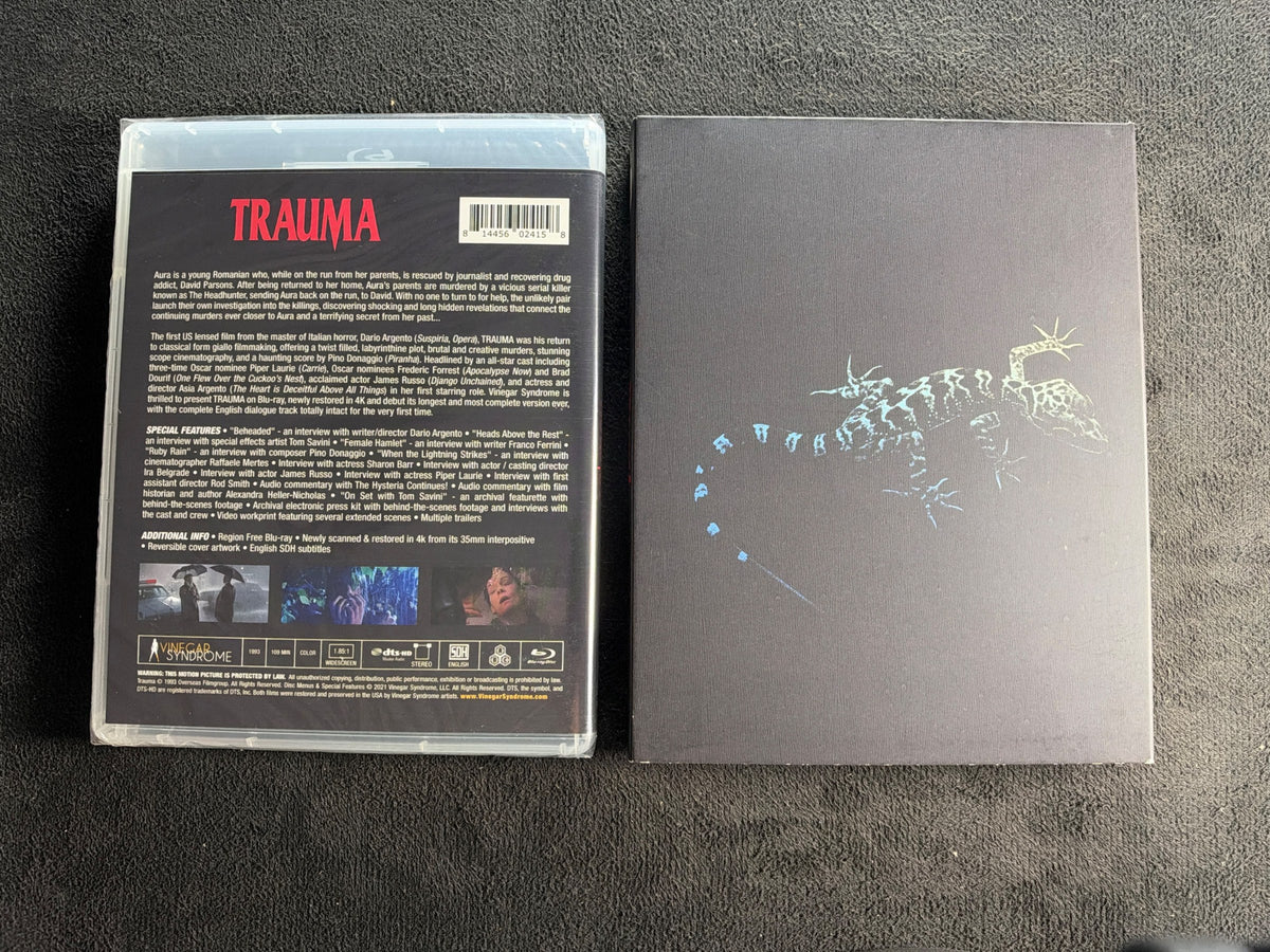Trauma  (Blu-ray, Vinegar Syndrome, Slipcover, Horror Classic, NEW/Sealed)