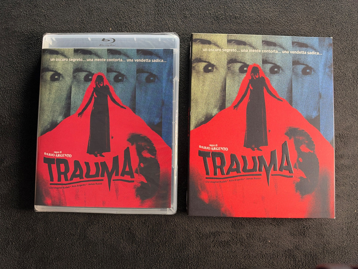 Trauma  (Blu-ray, Vinegar Syndrome, Slipcover, Horror Classic, NEW/Sealed)