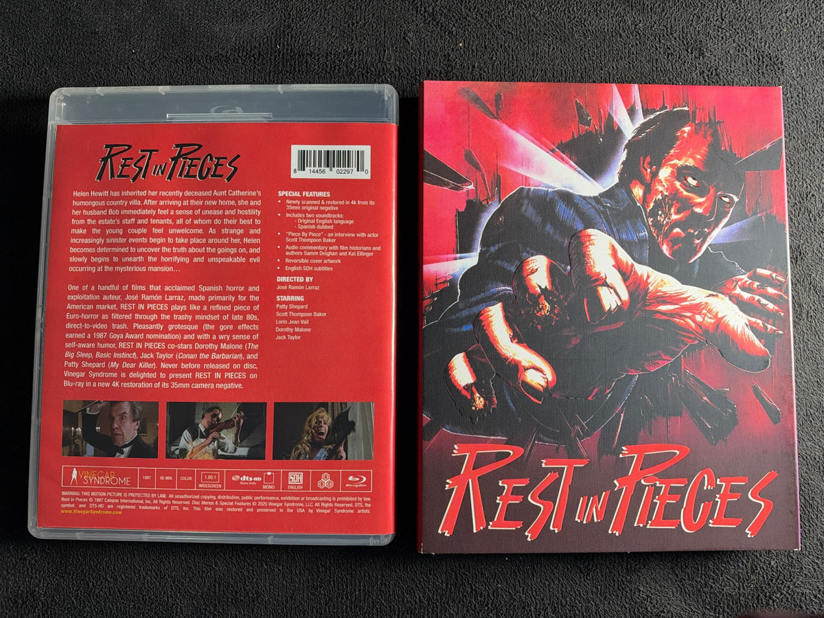 Rest in Pieces (Blu-ray, Vinegar Syndrome, Slipcover, 80's Classic Horror)