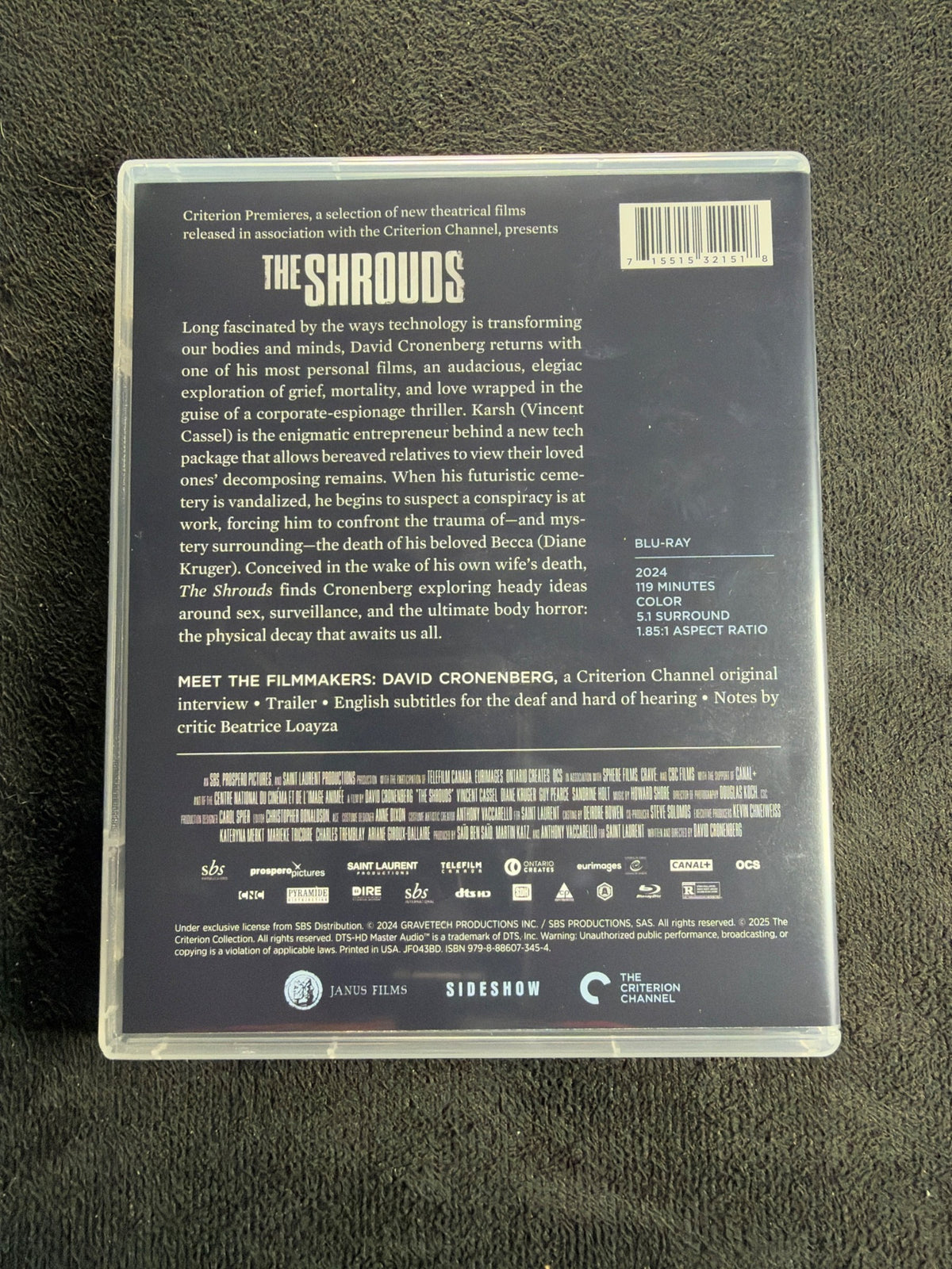 The Shrouds (Blu-ray, Criterion Collection, David Cronenberg)
