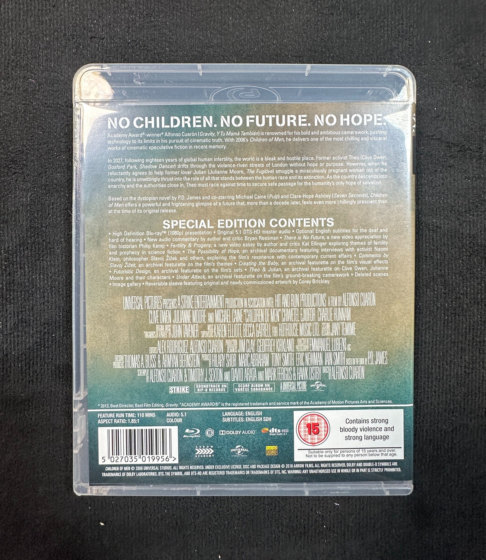 Children of Men (Blu-ray, Arrow Academy, Region B, Clive Owen)