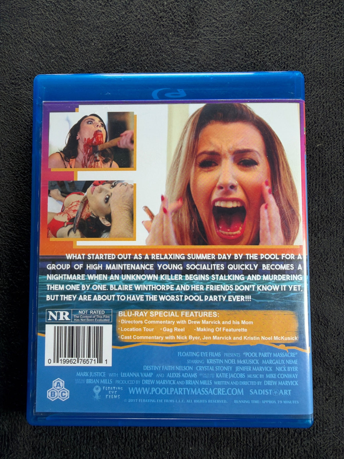 Pool Party Massacre (Blu-ray, Floating Eye Films, Rare Signed X8)