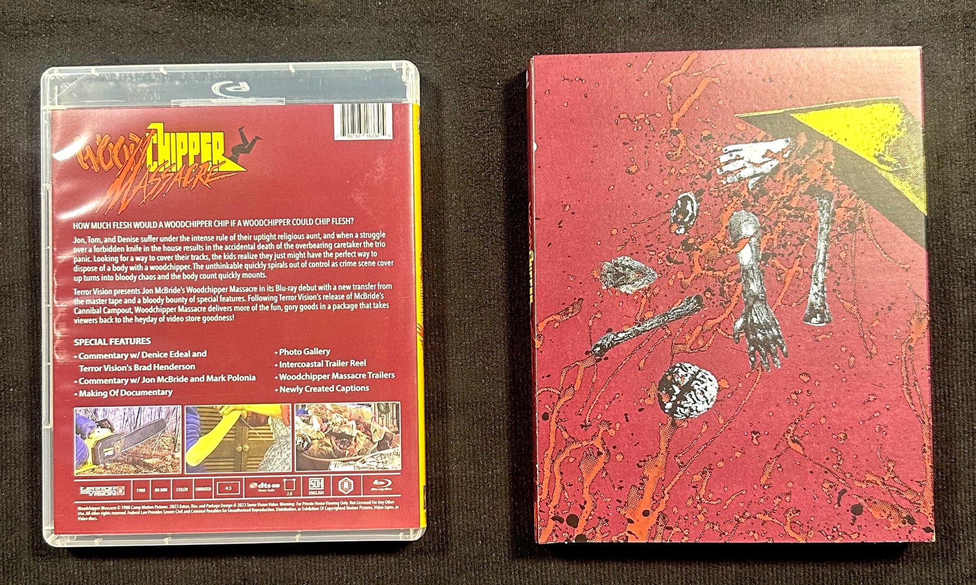 Woodchipper Massacre (Blu-ray, Terror Vision, 80's Horror, Slipcover)