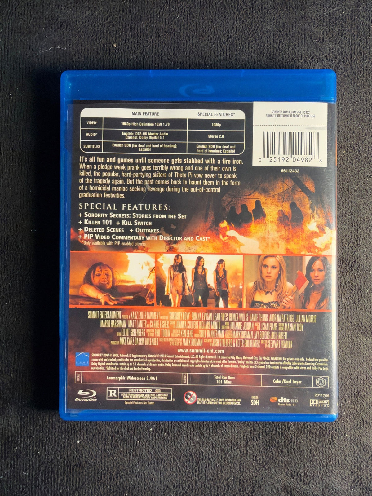 Sorority Row 2009 (Blu-ray, Summit Entertainment, Widescreen)