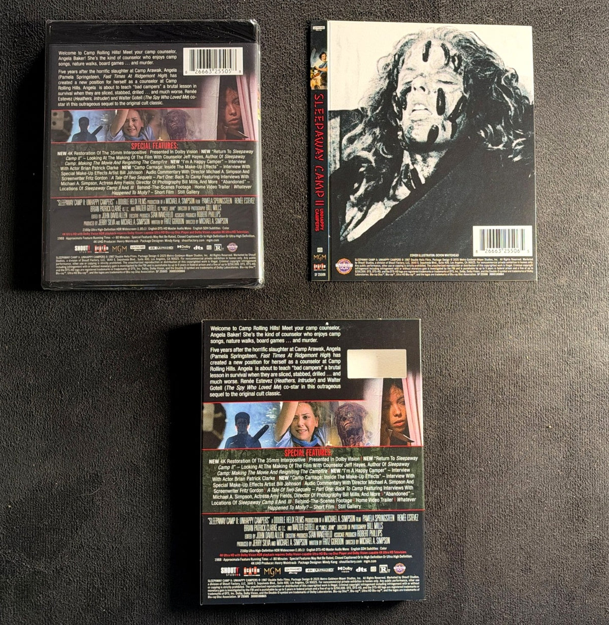 Sleepaway Camp II: Unhappy Campers (4K UHD, Scream Factory, Slipcover, NEW/Seale