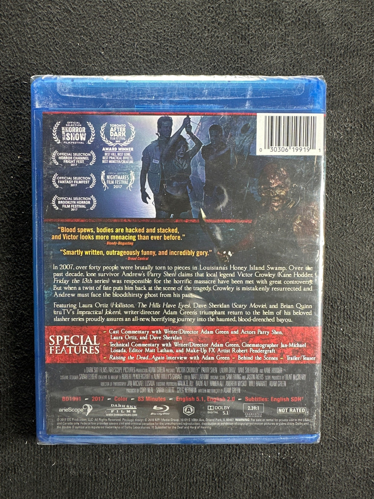 Victor Crowley (Blu-ray, Dark Sky Films, Classic Horror, NEW/Sealed)