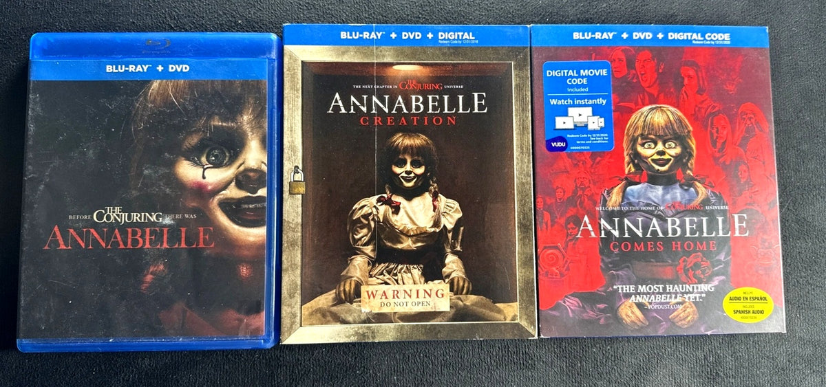 Annabelle & Annabelle Comes Home & Annabelle Creation  (Blu-ray, Warner Bros.)