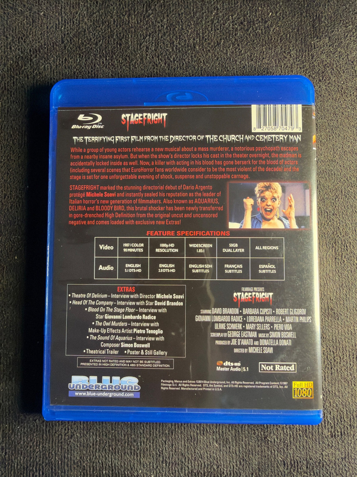 Stagefright (Blu-ray, Blue Underground, 80's Horror Classic, Widescreen)