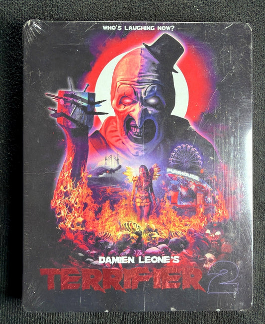 Terrifier 2 (Blu-ray, Cinedigm, Steelbook, Clown Horror, NEW/Sealed)