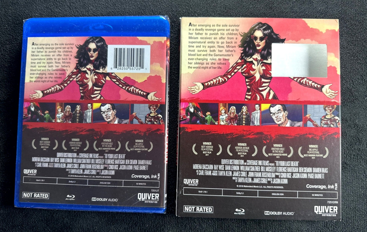 To Your Last Death (Blu-ray, Quiver Films, Slipcover, NEW/Sealed)