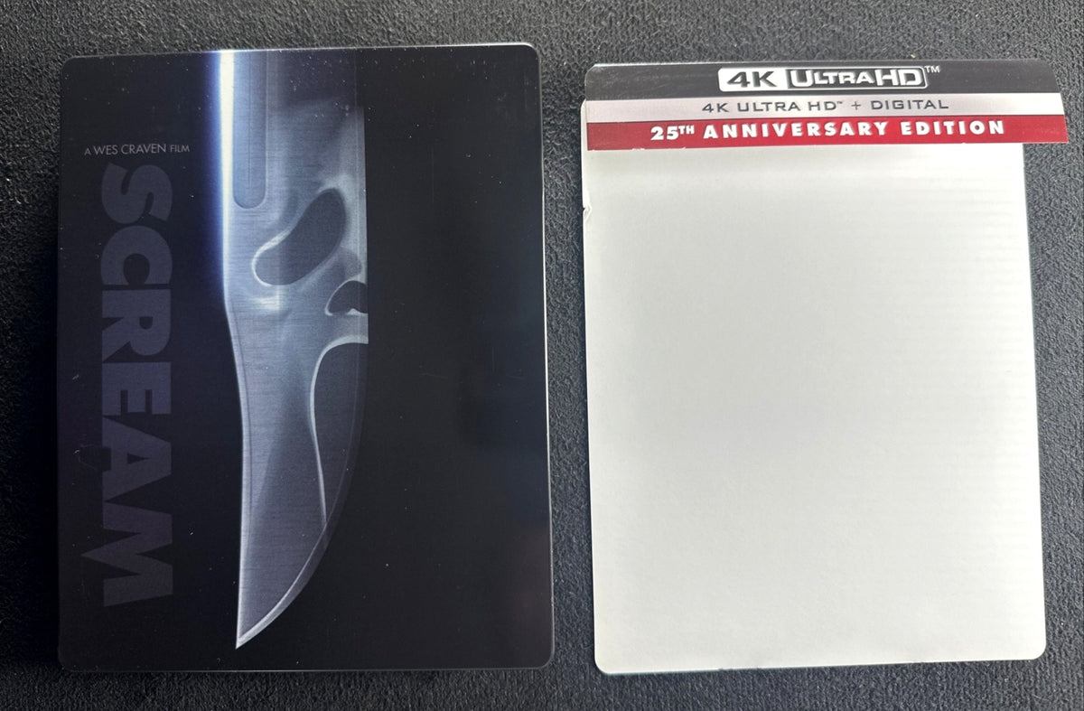 Scream (25th Anniversary Steelbook) (4K Ultra HD, Slipcover, No Digital)
