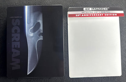 Scream (25th Anniversary Steelbook) (4K Ultra HD, Slipcover, No Digital)