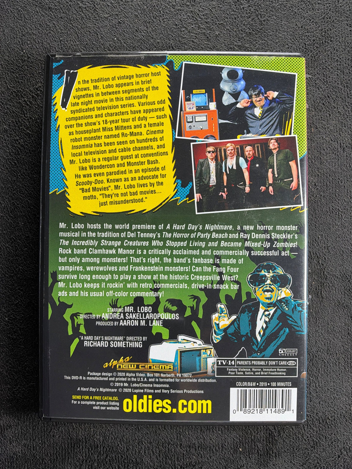 Mr. Lobo's Cinema Insomnia: A Hard Day's Nightmare (DVD, Alpha Video)