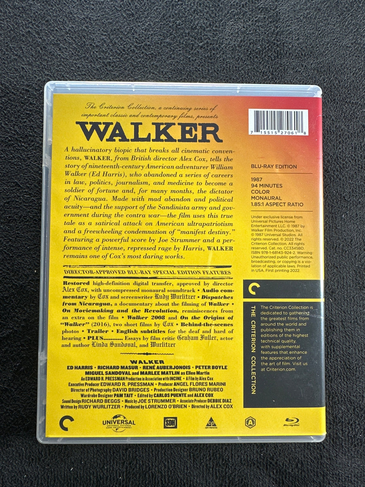 Walker (Blu-ray, Criterion Collection, Special Edition, 80's Classic)
