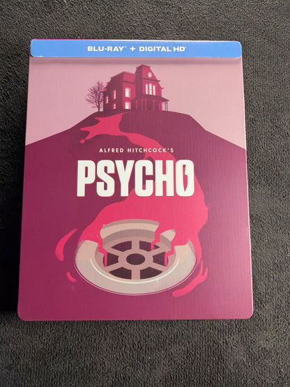 Psycho (Blu-ray, Universal Studios, Steelbook, 60's Horror, No Digiital)
