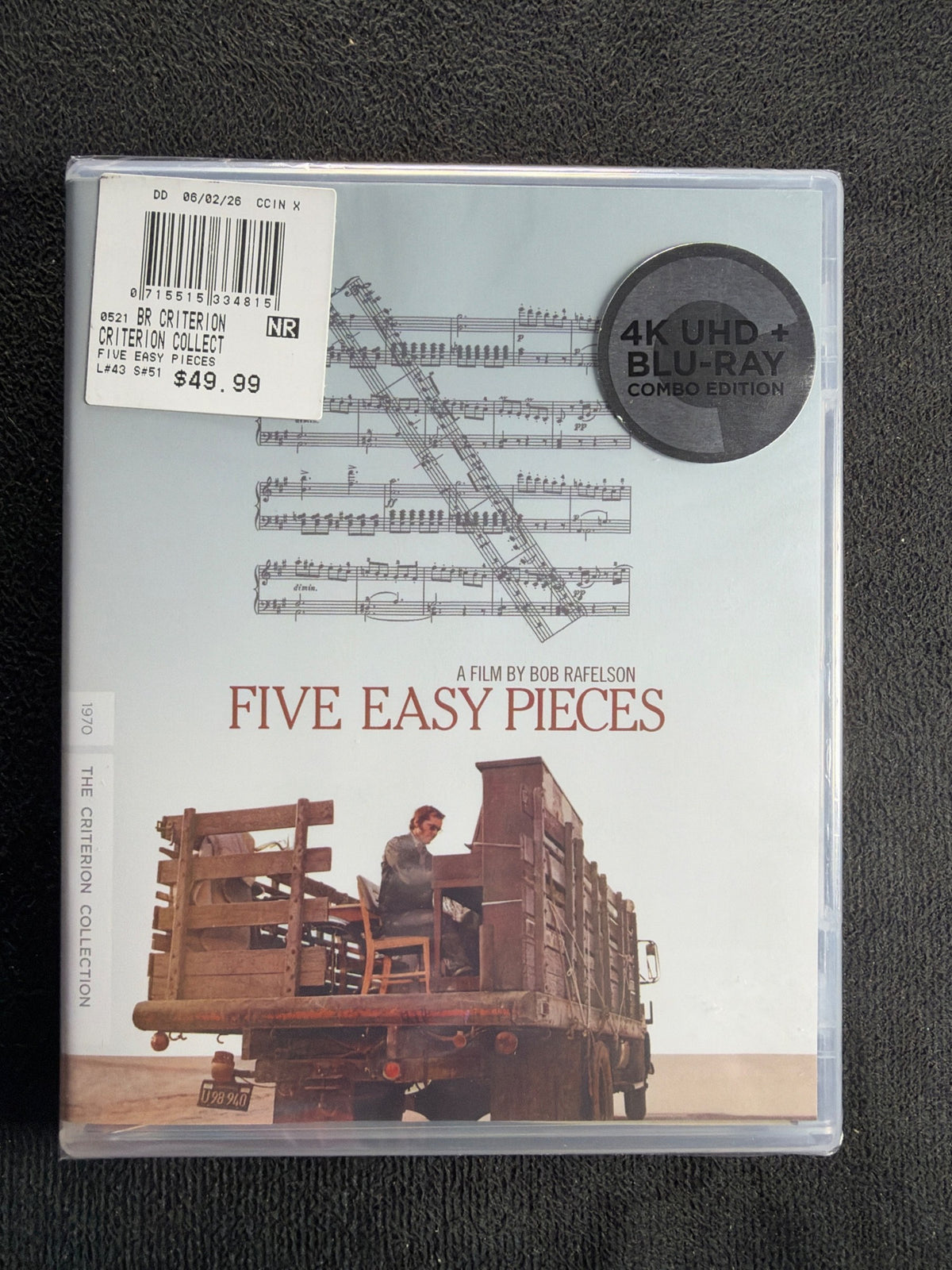 Five Easy Pieces (4K Ultra HD, Criterion Collection, Special Edition,NEW/Sealed)