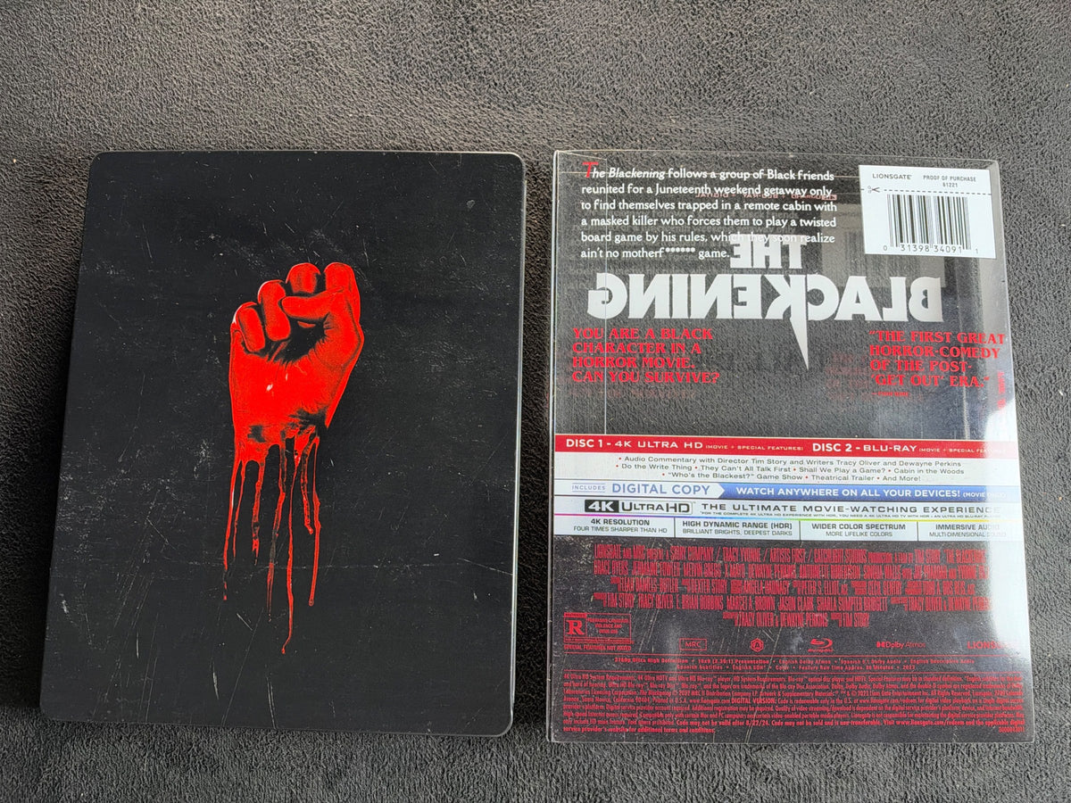 The Blackening (4K Ultra HD Lionsgate, Steelbook, Slipcover, No Digital)