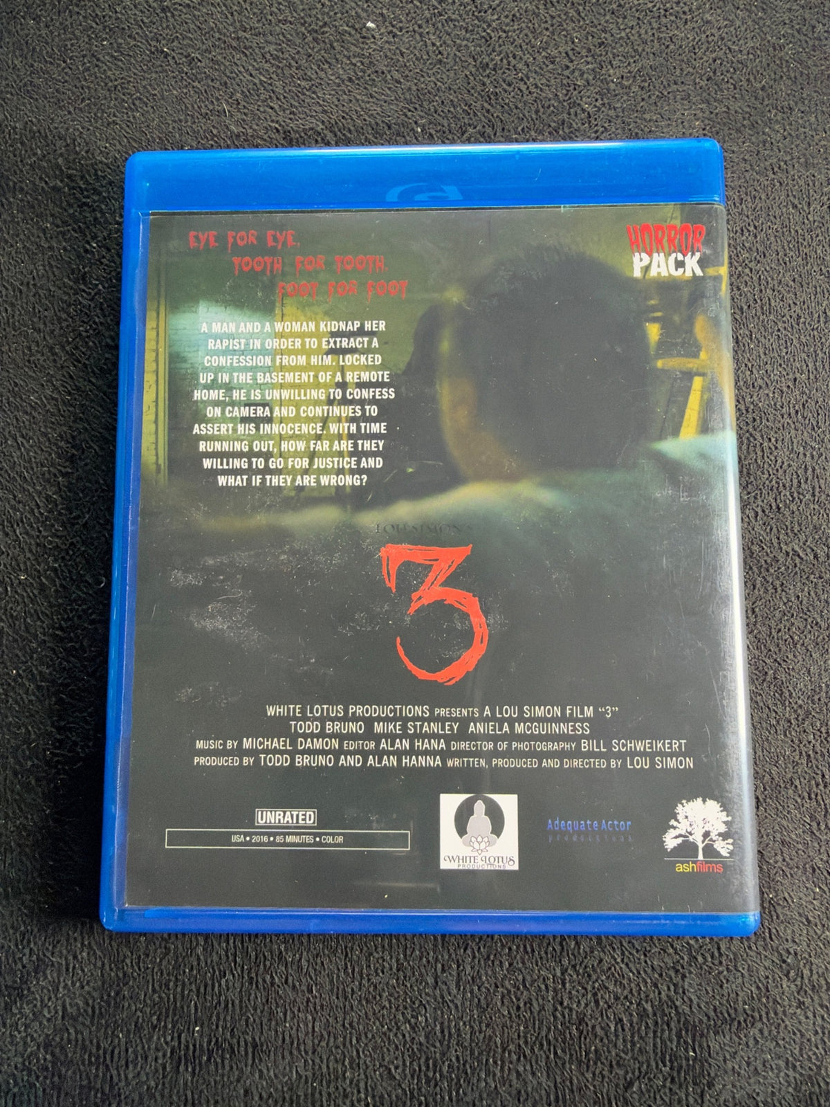 Lou Simon's 3 (Blu-ray, 2016 Horror Classic, Signed, Horrorpack)