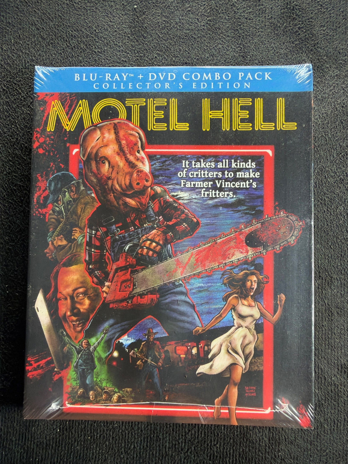 Motel Hell  (Blu-ray, Scream Factory, Slipcover, 80's Horror ,NEW/Sealed)