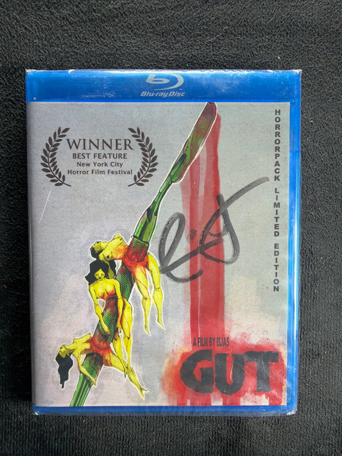 Gut (Blu-ray, HorrorPack, Rare Signed Version, Widescreen, NEW/Sealed)