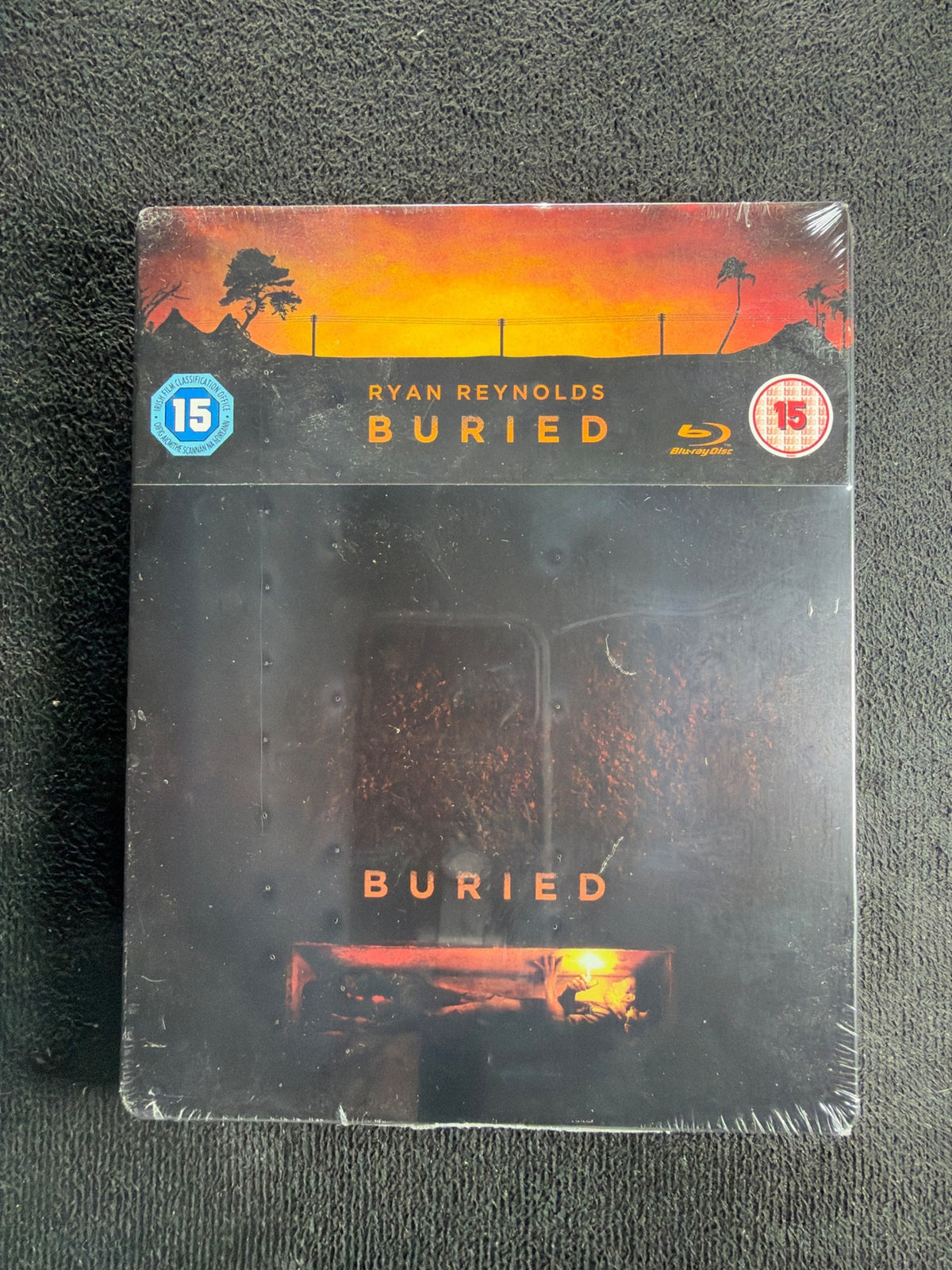 Buried (Blu-ray, Icon, Region B, Steelbook, Ryan Renolds, NEW/Sealed)