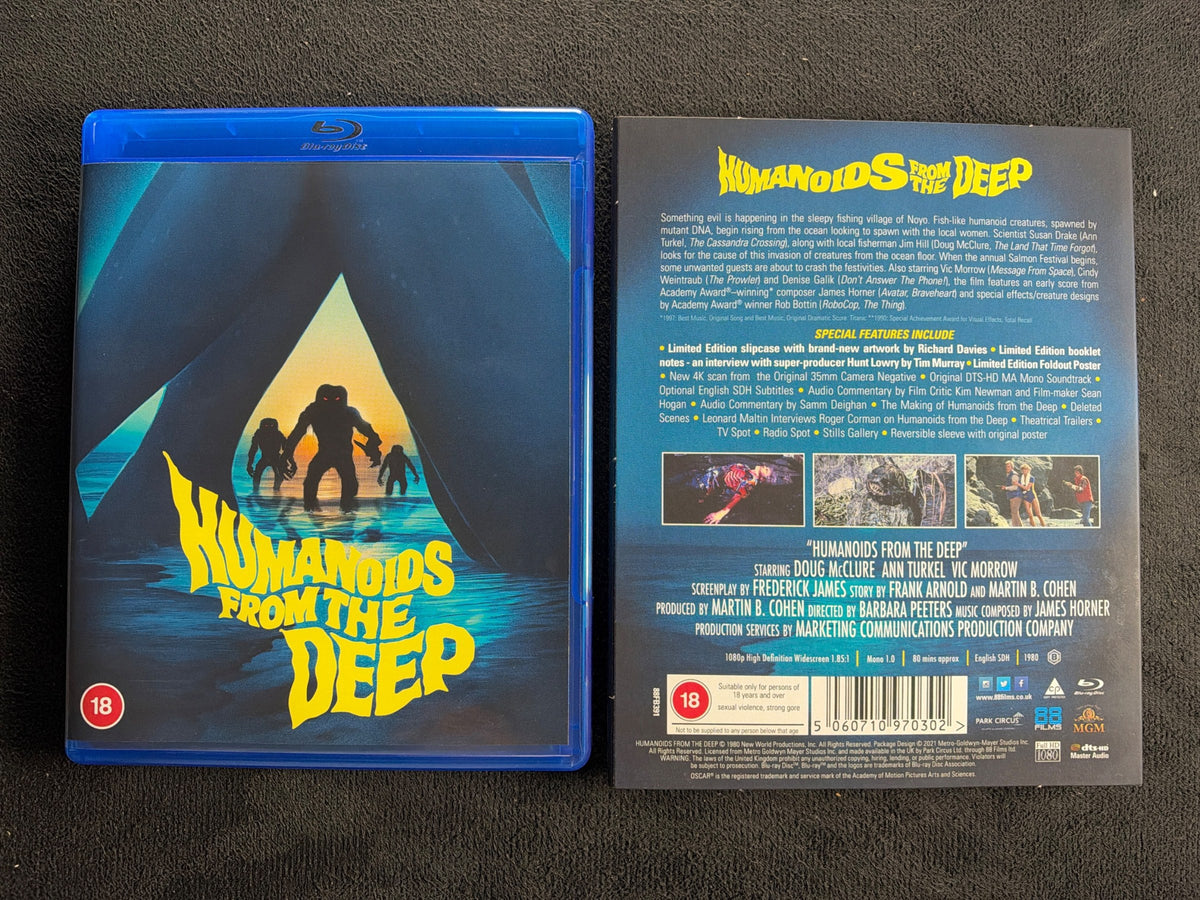 Humanoids From The Deep (Blu-ray, 88 Films, Slipcover, Region B, 80's Horror)