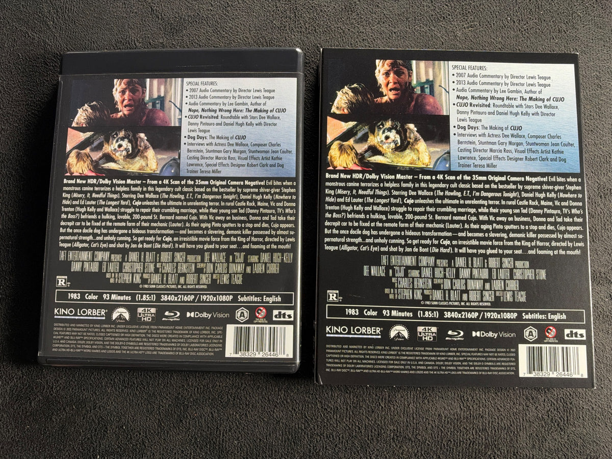Cujo (4K UHD, Kino Lorber, Slipcover, 80's Classic Horror, Widescreen)