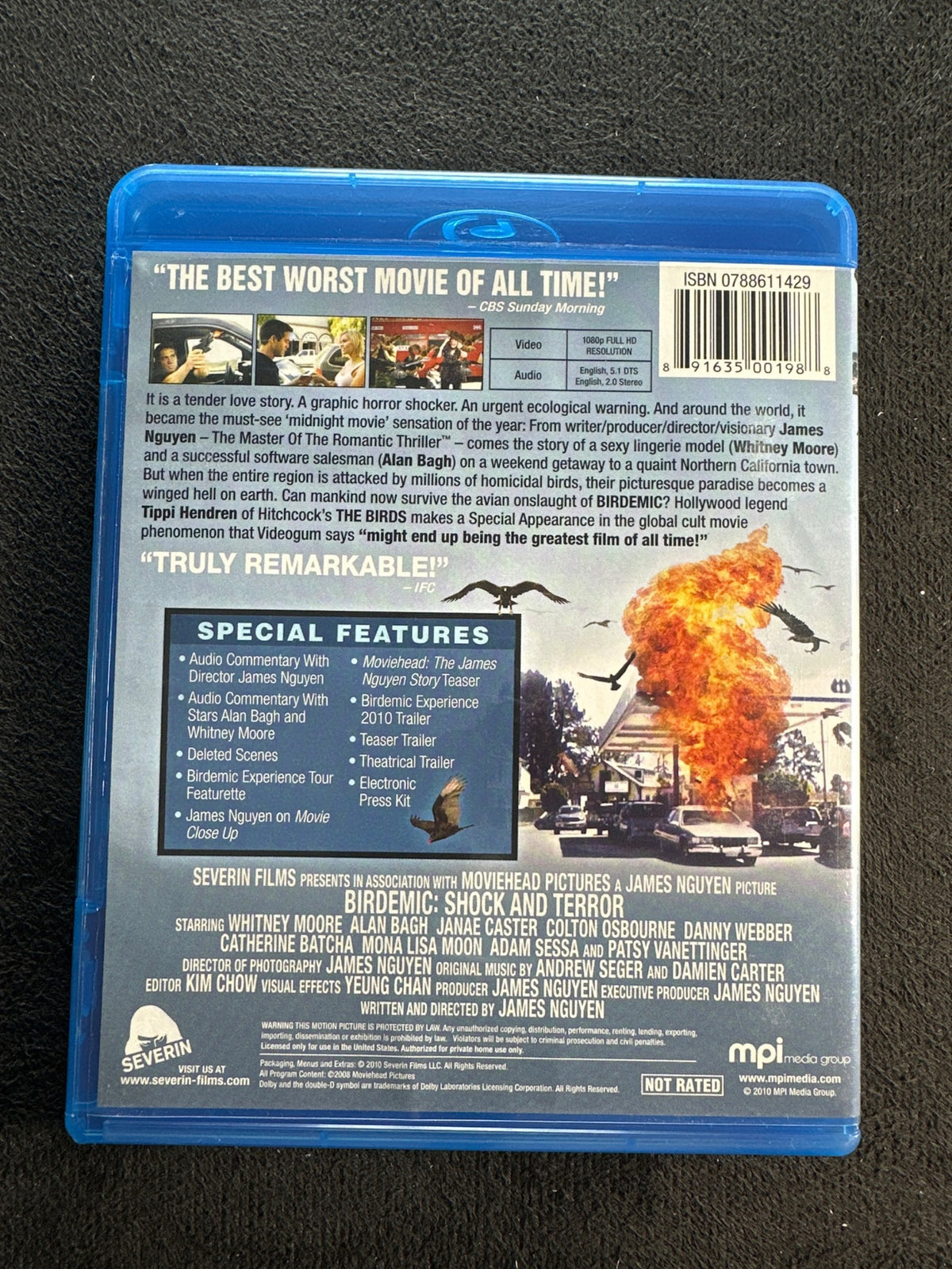 Birdemic: Shock and Terror (Blu-ray, Severin Films,  2010 Horror, Widescreen)