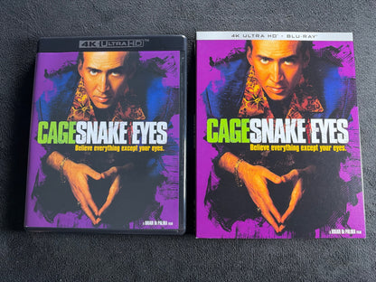 Snake Eyes (4K UHD, Kino Lorber, Slipcover, Nicholas Cage Classic)