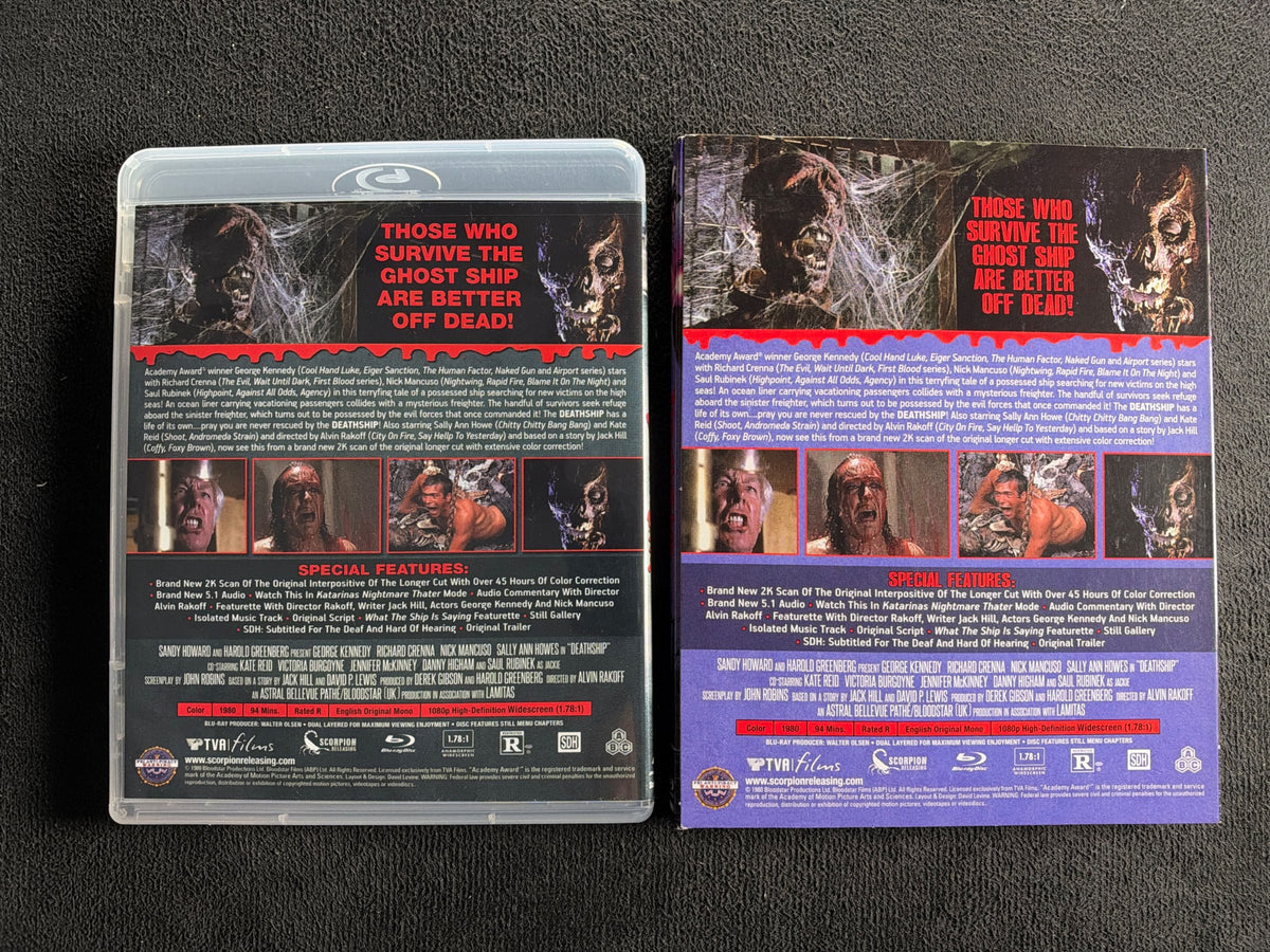 Death Ship (Blu-ray, Scorpion Releasing, Slipcover, 80's Classic Horror)
