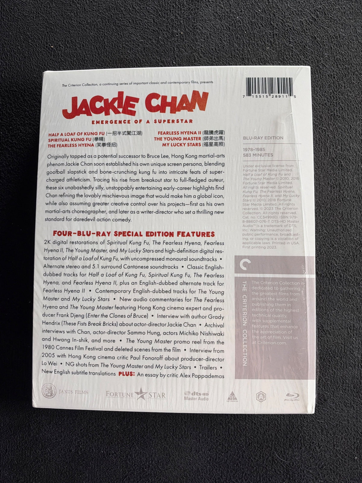 Jackie Chan: Emergence of a Superstar (Blu-ray, Criterion Collection)