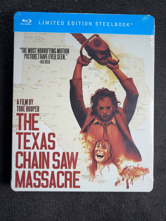 The Texas Chain Saw Massacre (Blu-ray, Dark Steelbook, Sky Films, NEW/Sealed)