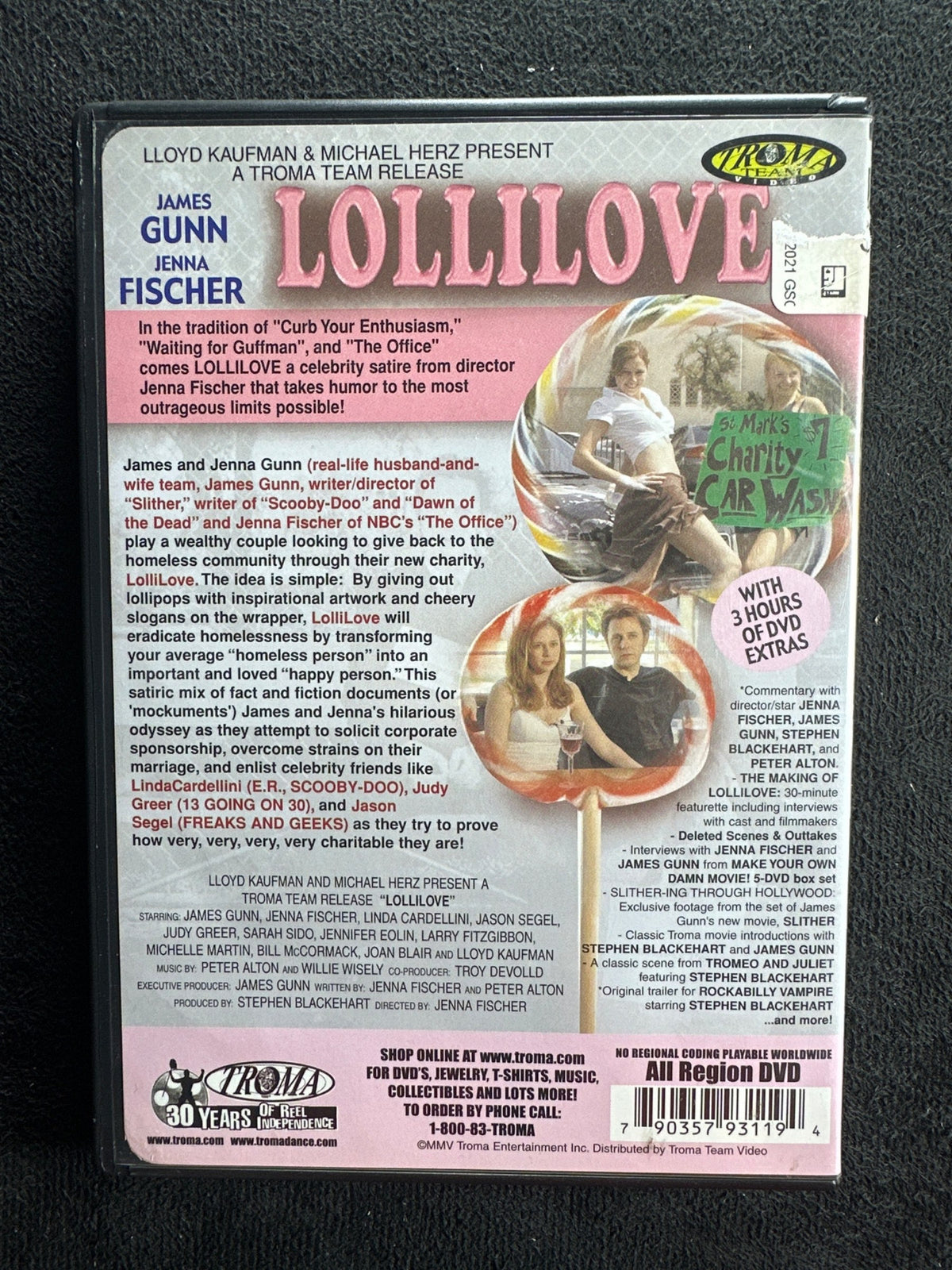 Lollilove (DVD, Troma Entertainment, Jenna Fischer Classic)