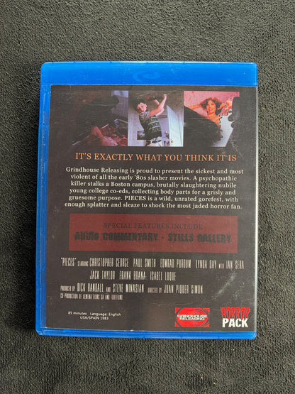 Pieces  1982 (Blu-ray, HorrorPack Exclusive, Limited Edition, Classic)